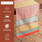 Maison d' Hermine Table Runner 100% Cotton Single Layer Table Runners 72 inches Long Decorative for Home Kitchen Dining Party Baby Shower Wedding Bridal Shower Spring Summer (Provence, 14.50" x 72")