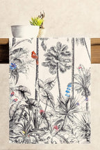 Maison d' Hermine Table Runner 100% Cotton Single Layer Table Runners 108 inches Long for Thanksgiving Christmas Decorations Home Kitchen Dining Party Wedding (Amazonia, 14.5" x 108")