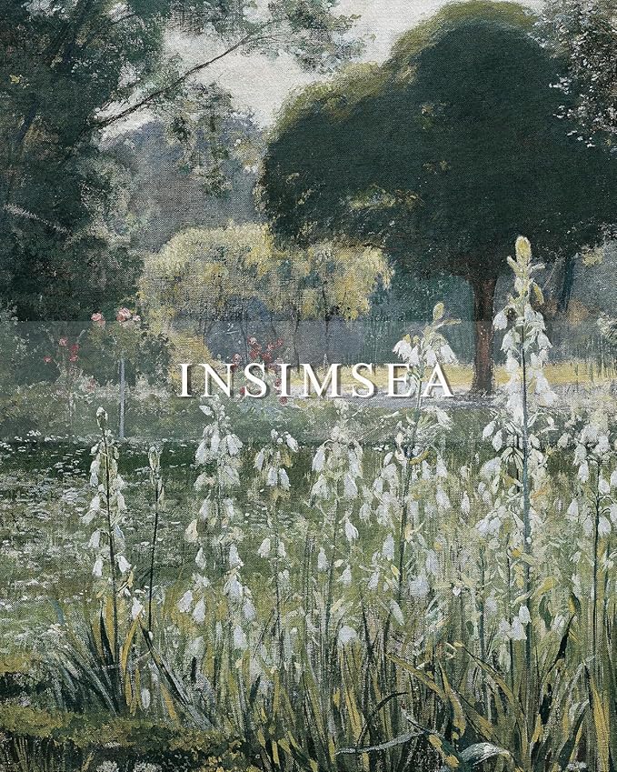 InSimSea Framed Canvas Wall Art Vintage Decor, Landscape Wall Art Home Decor, Modern Farmhouse Decor, Canvas Wall Art for Living Room Decor, Cottagecore Bedroom Kitchen Bathroom Decor, 24"x36"