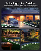 Brightown Solar Lights Outdoor Waterproof, 12 Packs LED In-Ground Solar Yard Lights for Yard, Patio, Garden, Lawn, Deck, Outside, Pathway, Driveway, Walkway, Sidewalk, Cold White