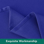 Biscaynebay Textured Fabric Round Tablecloths 70", Royal Blue Water Resistant Table Cloth Circle Folding Table Covers for Dining, Kitchen, Wedding, Parties etc. Machine Washable