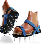 Lawn Aerator with Adjustable Straps - for Lawn Aeration or as Screed Shoes - Lawn Aerator Shoes as Perfect Aerator Lawn Tool - incl. Two Nail Lengths - Lawn dethatcher - epoxy Shoes