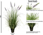Artificial Plant 47in(2pack) Tall Artificial Lavender Plant,Faux Plants Indoor Home Decorative Artificial Plants & Flowers in Pot Fake Plant, House Plant Indoor