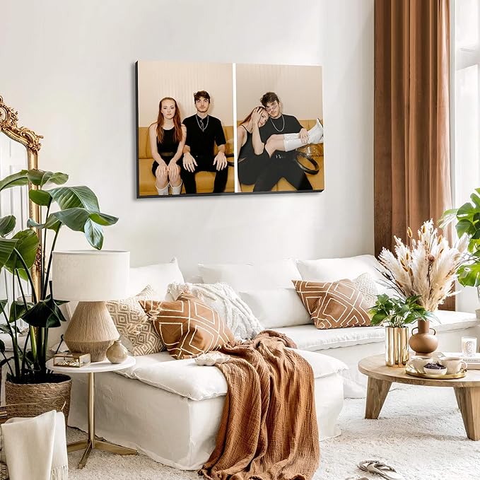 MAZUKO Personalized Custom Canvas Prints - Photo On Canvas Picture Gifts Photo Prints Canvas Personalized Wall Art Ideal for Home Decor (S2)