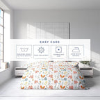 Kotton Culture 1 Pc Twin Size Duvet Cover Only -100% Egyptian Cotton Sateen 600 TC Ultra Soft Premium Durable Comforter Cover Zipper Closure & Corner Ties (Rain Forest, Twin/Twin XL 68" X 90")