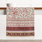 Maison d' Hermine Table Runner 100% Cotton Single Layer Table Runners 108 inches Long for Thanksgiving Christmas Decorations Home Kitchen Dining Party Wedding (Reveillon Au Jardin, 14.5" x 108")
