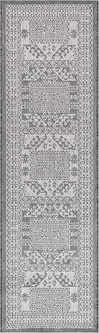Keen Home Design Terrace Outdoor Runner Rug - 2x6 Washable Indoor/Outdoor Rug for Patio, Kitchen, Balcony, Beach, Garden, Deck and Porch, Size: 2'2"x5'7"