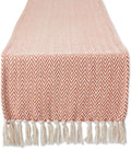 DII Woven Basic Tabletop Collection, Chevron Table Runner, 15x72, Spice