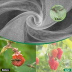 Unves 2 Pack 10x33 FT Garden Netting, Mosquito Net for Garden Protection