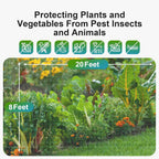 Garden Netting Pest Barrier: 8'x20' Fine Bug Netting for Garden Protection Row Cover Raised Bed Screen Mesh Greenhouse Mosquito Net, Protecting Tree Plants Vegetable Flowers Fruits