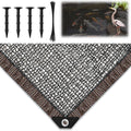 Koi Pond Netting Kit 15 x 20ft, Heavy-Duty Pe, Bird Deer Fence Netting, Durable Net Cover for Leaves, Protect Fish from Blue Heron Bird, Cats & Predators, Stakes & Ties Included