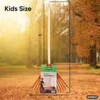 Pack of 2 Kids Rake with Hardwood Handle, Durable Plastic Head to Sweep Leaves in Lawn and Tidying Up The Garden, 34" (Orange)
