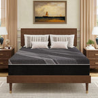 Queen Mattress 12 Inch Charcoal Memory Foam in a Box, CertiPUR-US Certified, Fiberglass Free, Gel Double Mattress, Made in The USA of US Foam, 80" × 60" × 12", Medium