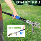 50” Weed Puller Tool for Crabgrass, Dandelion etc,Stand Up Weeder with Easy-Eject Mechanism, Steel Handle, Steel Claw,Garden Weed Remover Tool Without Bending, Pulling,Kneeling.