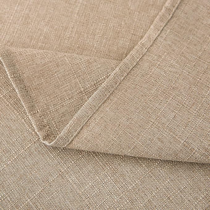 NLMUVW Linen Tablecloth Rectangle 108 Inch Burlap Textured Table Cloth Water Resistant Farmhouse Rustic Table Cover for Kitchen Dining Coffee, 54 x 108 Inch