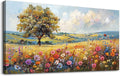 hyidecorart Canvas Wall Art For Living Room Wall Decor For Bedroom Office Decorations Field Pictures Artwork Flower Scenery Watercolour Wall Paintings Aesthetic Room Home Decor Ready to Hang