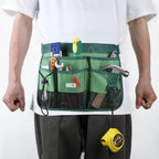 UNCO- Adjustable Gardening Belt, Green, 7 Pockets, Wear, Cut and Water Resistant, Garden Tool Belt Pouch, Waist Apron with Pockets