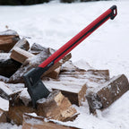 INTERTOOL Splitting Axe for Firewood 28” Maul Wood Splitter Ax Tool for Deeper Cuts, Chopping, Kindling, Camp, Survival - Shock Absorbing MAX Grip Handle, Sheath - HT08-0297