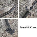 Full Tang Manganese Steel Machete Sword with Sheath for Collection, Practice, Outdoor Use-19.3 Inch