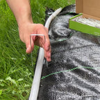 Landscape Staples Galvanized Garden Stakes,6 inch 300 Pack 12 Gauge Heavy Duty Garden Pins for Fences, Lawns, Weed Barriers and Landscape Fabrics, Irrigation Hose,Yard Lawn, Landscape Fabric.