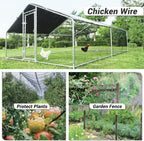 Chicken Wire Fencing Mesh, Galvanized Hexagonal Floral Chicken Wire, Outdoor Anti-Rust Poultry Netting for Garden Fence (4 ft x 100 ft, PVC Coated)