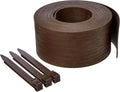 Amazon Basics Landscape Edging Coil, pack of 10 Stakes, 5 inch x 40FT, Brown