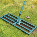 Lawn Leveling Rake Heavy Duty Stainless Steel Lawn Leveling Tool 30”x10” with 78” Adjustable Long Handle Leveling Rake for Soil,Ground,Backyard,Golf Field,Garden Tools Grass Seed Landscaping