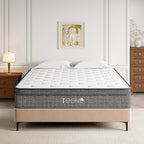 Full Mattress 10 Inch | Hybrid Mattresses Full Size in a Box | Medium Firm Memory Foam and Individual Pocket Springs | Fiberglass Free Bed Mattres | Breathable | CertiPUR-US