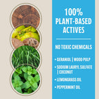 Grandpa Gus's Natural Mosquito Repellent Spray, Time-Release Plant-Based Actives, Non-Greasy, No Stains, DEET-Free, 4 oz (Pack of 2)