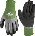 Wells Lamont Men's Waterproof Work Gloves with Latex Double Coating, Green/Black, X-Large (609XL-300)