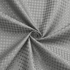 3 in 1 Long Shower Curtain Set-72 W x 78 H, Grey Waffle and PEVA Liner Set with 12 Stainless Steel Hooks, Waterproof Fabric for Bathroom