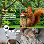 Bird Feeders for Outdoors 15" 6 Ports Chew-Resistant, Copper-Plating, 1PK