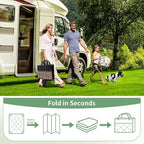 GENIMO Outdoor Rug Waterproof for Patio Decor, 10'x20' Foldable Reversible Plastic Straw Carpet, Outside Area Mat for Rv, Deck, Picnic, Porch, Camper, Balcony, Beach, Coffee & Brown