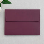 PONATIA 50PCS 5x7 Envelopes, Burgundy A7 Envelopes Self Seal for Weddings, Invitation Cards, Photos, Postcards, Greeting Cards Mailing, Baby Shower, Graduation, Christmas Gift Cards