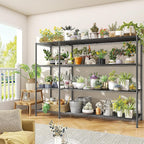 52.36''W Storage Shelves Metal Shelving Unit Load 1120LBS 4 Tier Wire Shelving for Storage Rack Adjustable Garage ShelvingGHeavy Duty for Pantry Kitchen Garage,52.36Wx13.78Dx59H,2PCS