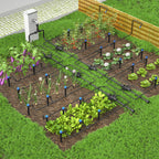 Bonviee Drip Irrigation System Kit for Garden Watering, 230FT Quick Connect