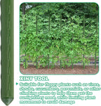 Xiny Tool Garden Stakes, 25 Pack 4 Ft Steel Plant Garden Tomato Stakes with Plastic Coat for Climbing Plants (25 Pack 48 Inch)