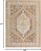 Unique Loom Outdoor Traditional Collection Area Rug - Valeria (10' x 13' 1" Rectangle, Natural/ Ivory)