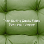 QILLOWAY Outdoor Chair Cushion for Patio Furniture, Waterproof Patio Cushions with Ties, Fade Resistant Replacement Pads for Outdoor Rocking Chairs,Dark Green