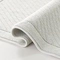 Arkwright 100% Cotton Bathroom Rug - High Absorbent Stylish Textured Woven Design Bath Mat, Slip Resistant Backing for Shower and Bathtub Floor, 17x24 in - Grey