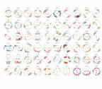 Custom Tags for Handmade Items, Personalized Tags for Favors, Customized Hang Tag for Clothing, Customized Gifts Wrapping Labels, Wedding Items Birthday Party Favors with String (Flower Shape)