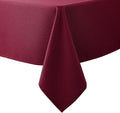 Biscaynebay Textured Fabric Christmas Rectangle Tablecloths 70x108 Inches Rectangular, Burgundy Water Resistant Spill Proof Tablecloths for Dining, Kitchen, Wedding and Parties, Machine Washable