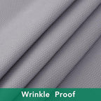Biscaynebay Textured Fabric Tablecloths 90x156 Inches Rectangular, Silver Grey Water Resistant Spill Proof Tablecloths for Dining, Kitchen, Wedding and Parties, Machine Washable
