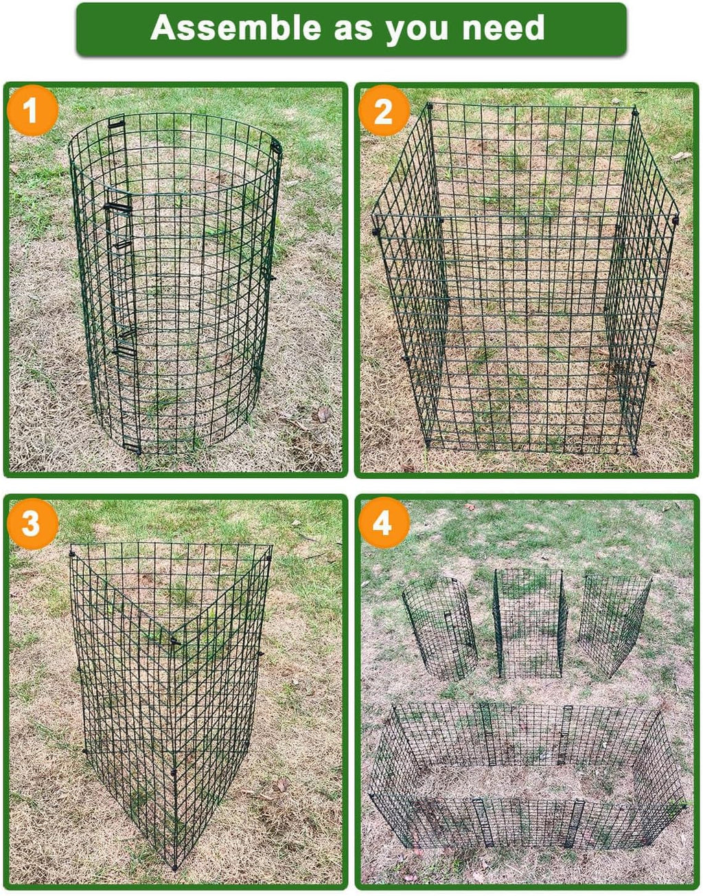 24Pcs Plant Protectors from Animals - Plant Cages for Outdoor Plants 11.8"x15.8" Metal Mesh Garden Protector for Flowers, Vegetables, to Stop Rabbits, Chickens and Squirrels
