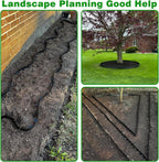 Garden Edging Border,Plastic Edging for Landscaping,Flower Bed, Paver and Lawn Edging Border (4Inchx100FT-2, Black)