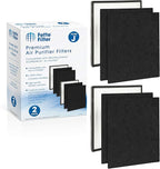 Fette Filter - Replacement Filter J Compatible with GermGuardian FLT5900 for AC5900WCA & AC5900WDLX Air Purifier includes 2 Filters 4 Activated Charcoal Filter.