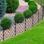 OUSHENG 10 Pack Decorative Garden Fence, Total 10ft(L) x 24in(H)