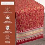 Maison d' Hermine Table Runner 100% Cotton Double Layer Table Runners 72 inches Long for Thanksgiving Christmas Decorations Home Kitchen Dining Party Wedding (Sofia, 14.5" x 72")