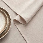 MIULEE Natural Linen Tablecloth 52x70 Inch Rectangle Table Cloth Waterproof,Stain Resistant & Wrinkle Resistant for Dining Party Wedding