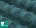 American Soft Linen Luxury 6 Piece Towel Set, 2 Bath Towels 2 Hand Towel 2 Washcloths, 600 GSM 100% Cotton Turkish Towels for Bathroom, Teal Towel Sets
